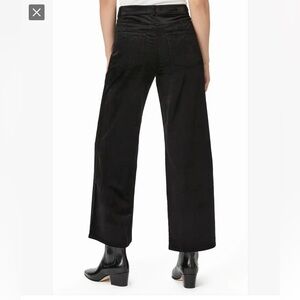 PAIGE Black High Rise Corduroy Harper Ankle
Sz 24